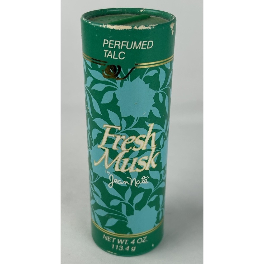 Vintage Jean Nate Fresh Musk Perfumed Talc 4 Oz Full Powder Charles Of The Ritz